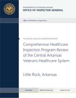 Central Arkansas Veterans Healthcare System, Little Rock, Arkansas (Source: Accessed on June 22, 2018)
