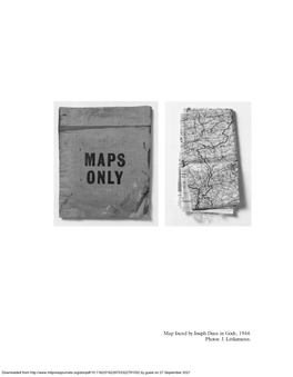 Map Found by Joseph Dean in Goch, 1944. Photos: J