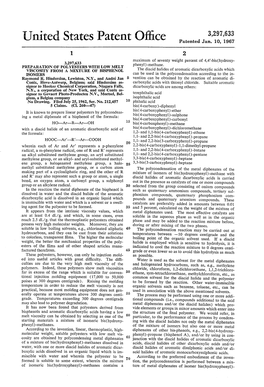 United States Patent Office Patented Jan