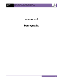 Annexure- I Demography