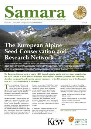 The European Alpine Seed Conservation and Research Network