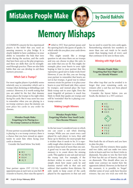 Memory Mishaps