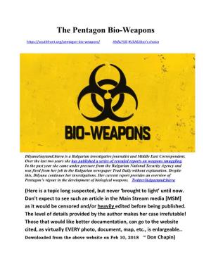 The Pentagon Bio-Weapons