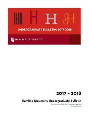 2017-2018 Undergraduate Bulletin | I