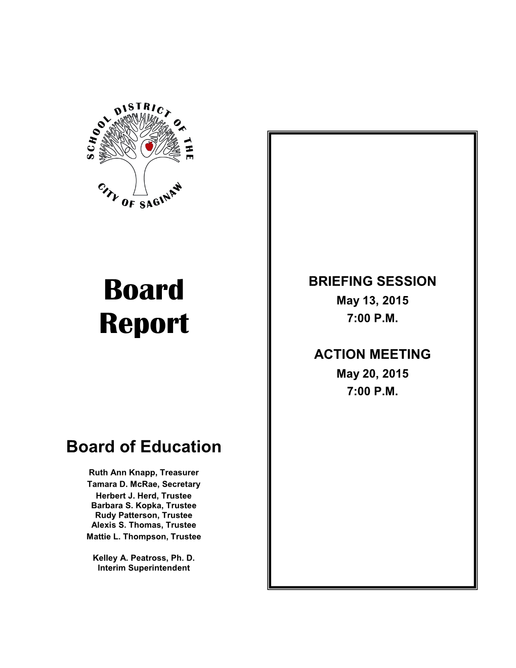 May 2015 Board Packet