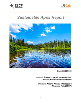 Sustainable Apps Report