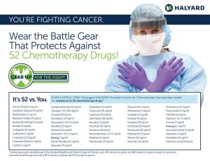 Wear the Battle Gear That Protects Against 52 Chemotherapy Drugs!
