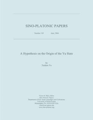 A Hypothesis on the Origin of the Yu State