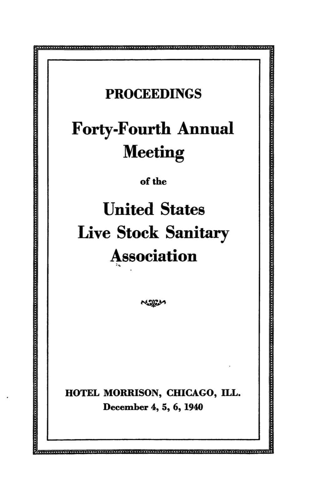 Forty-Fourth Annual Meeting United States