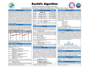 Euclid's Algorithm
