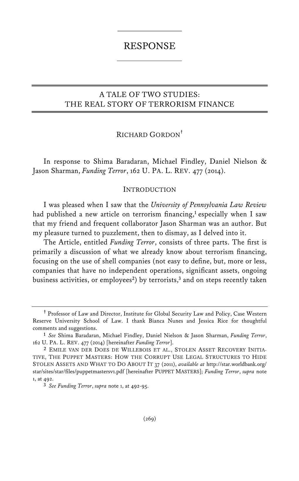 A Tale of Two Studies: the Real Story of Terrorism Finance