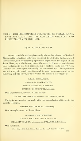 Proceedings of the United States National Museum, Vol