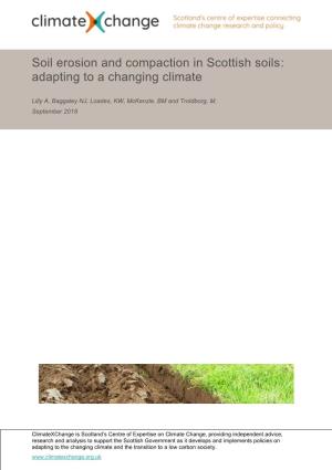 Soil Erosion and Compaction in Scottish Soils: Adapting to a Changing Climate