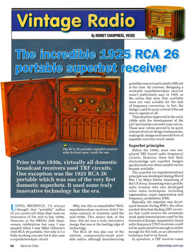 5 RCA 26 Receiver