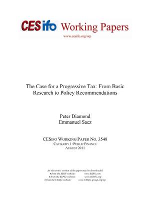 The Case for a Progressive Tax: from Basic Research to Policy Recommendations