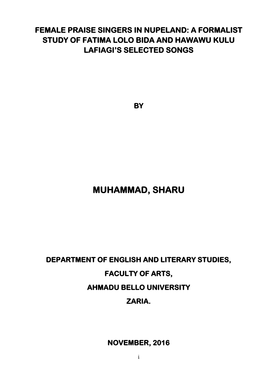 Muhammad, Sharu