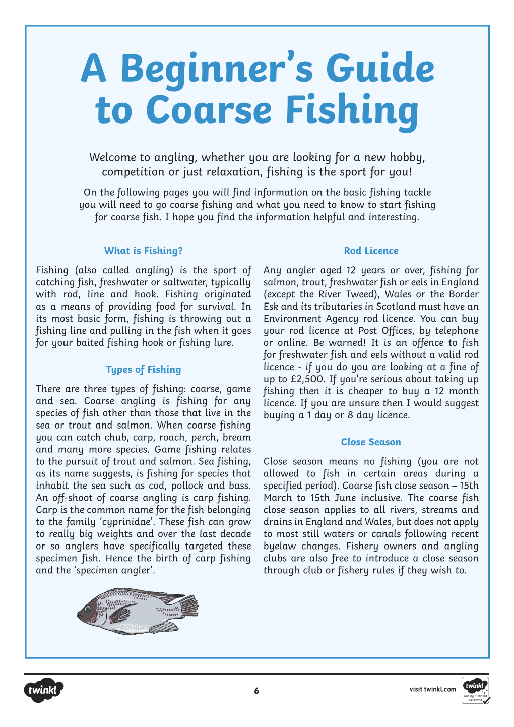 A Beginner's Guide to Coarse Fishing