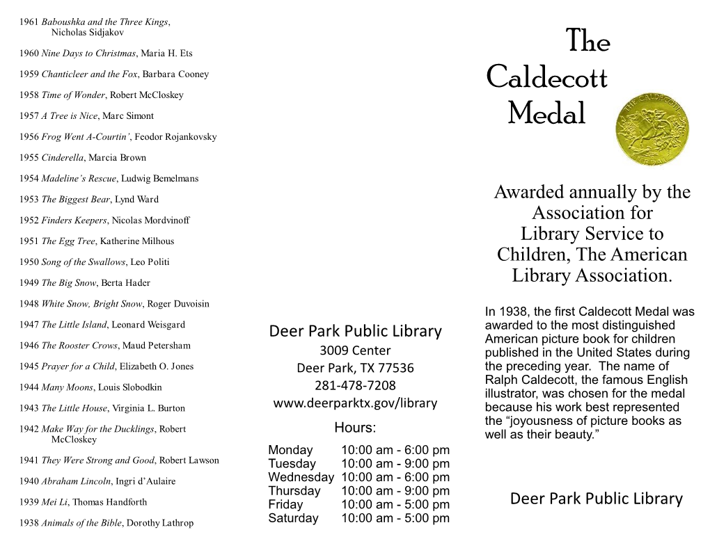 The Caldecott Medal