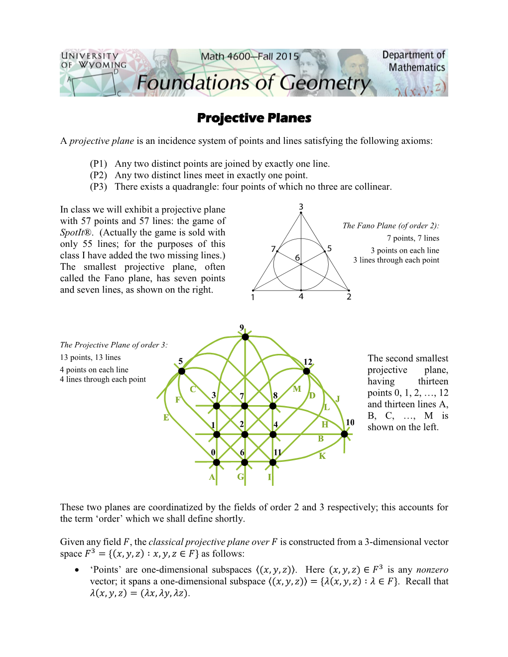 Projective Planes