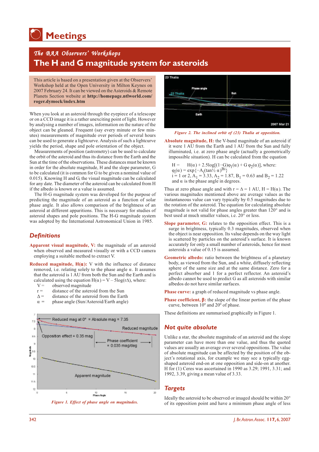 The H and G Magnitude System for Asteroids