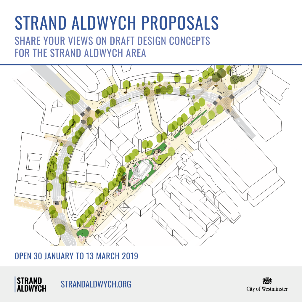 Strand Aldwych Proposals Share Your Views on Draft Design Concepts for the Strand Aldwych Area