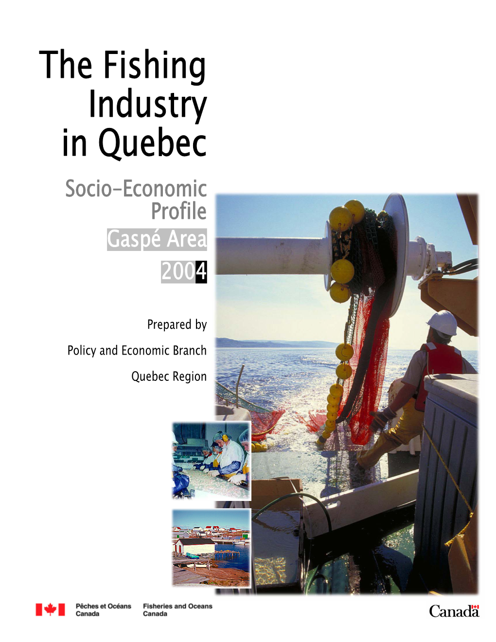 The Fishing Industry in Quebec Socio-Economic Profile Gaspé Area 2004