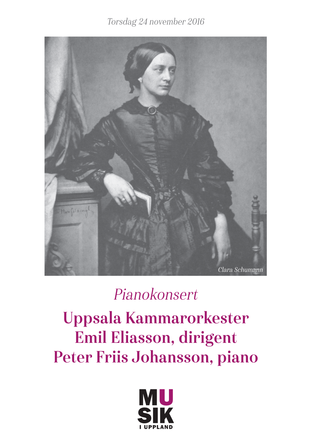 Uppsala Kammarorkester Emil Eliasson, Dirigent Peter Friis