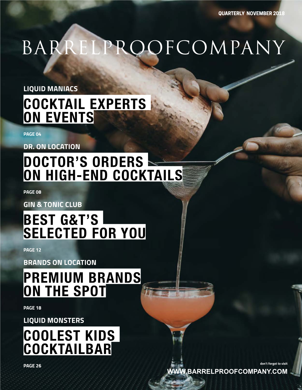 Cocktail Experts on Events Doctor's Orders on High