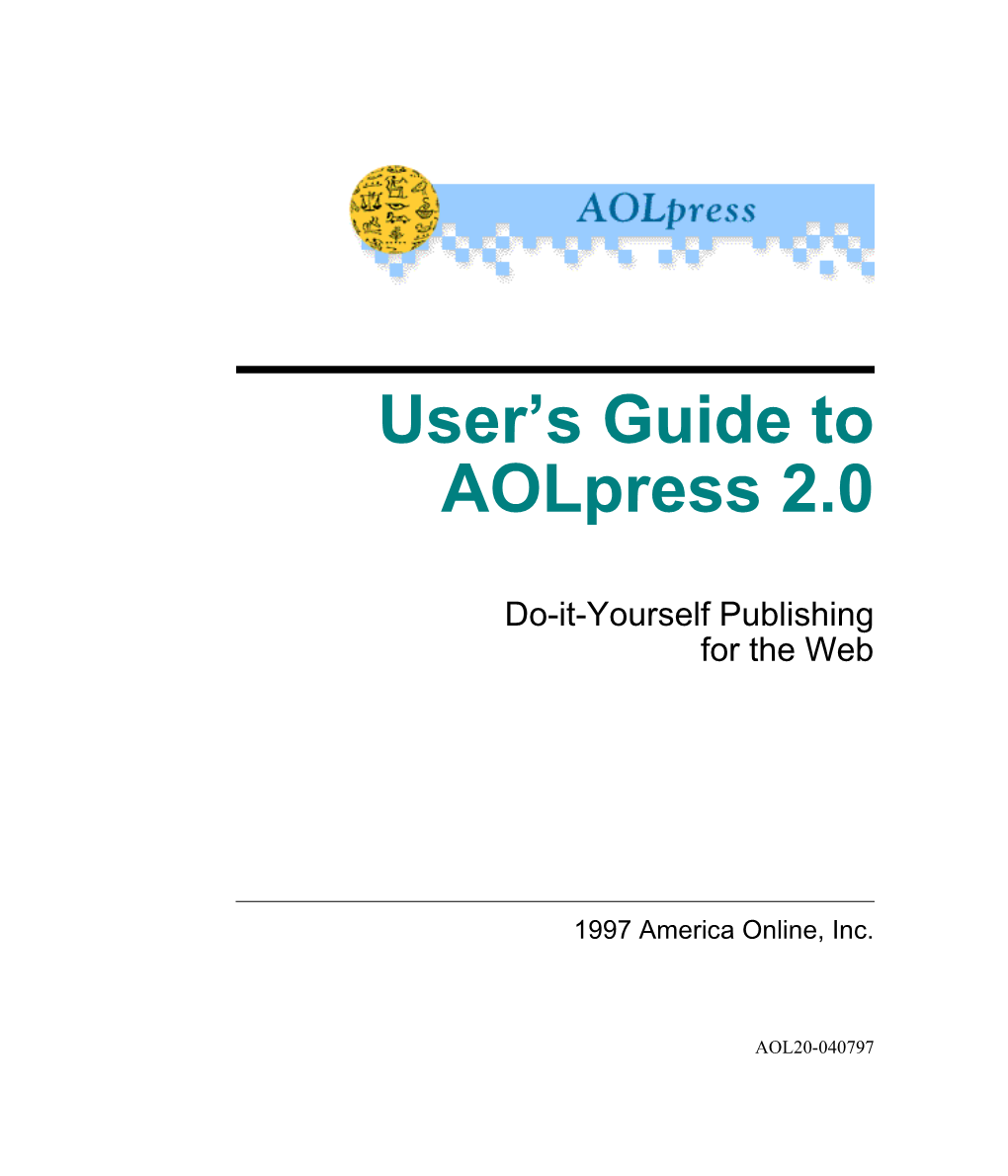 User's Guide to Aolpress