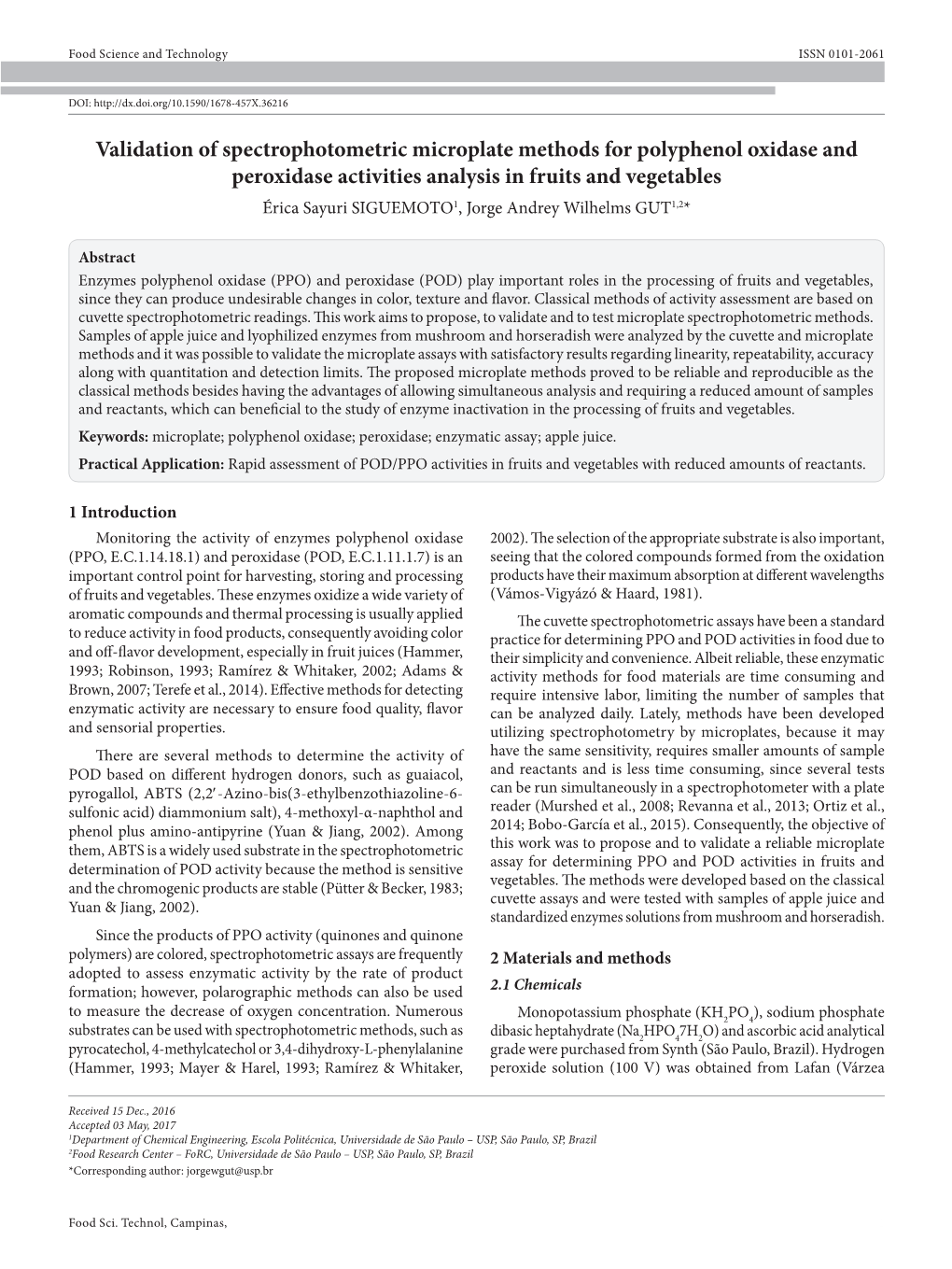 Validation of Spectrophotometric Microplate