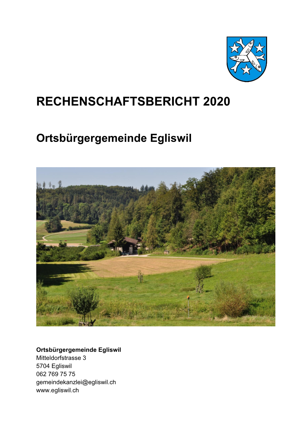 Rechenschaftsbericht 2020 Ortsbürgergemeinde