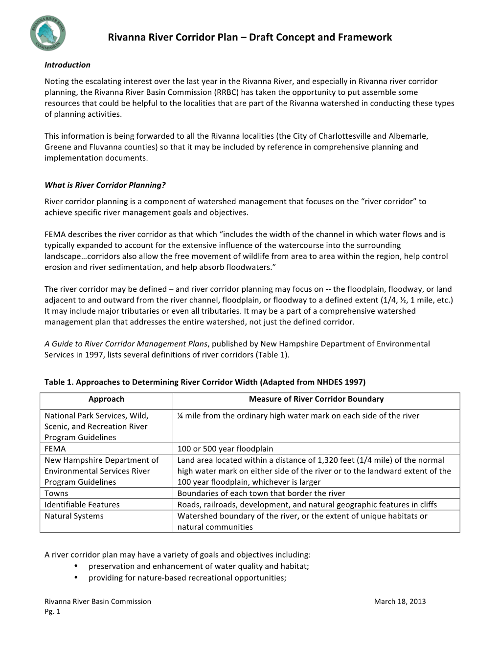 RRBC Rivanna River Corridor Plan 13Mar18rev