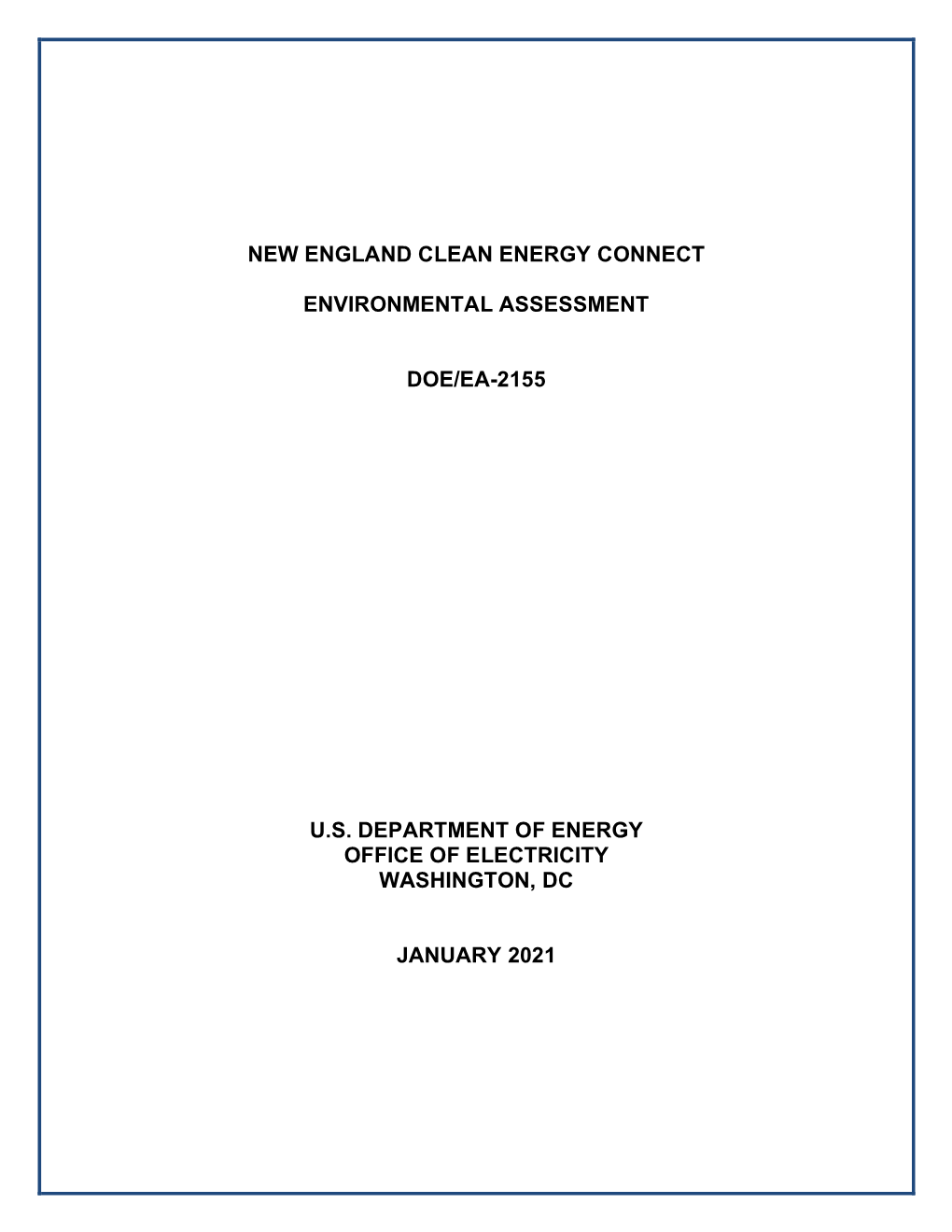 Environmental Assessment