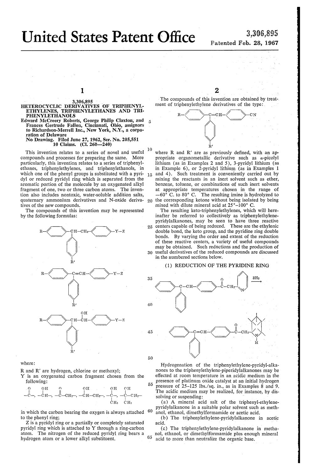 United States Patent Office Paterated Feb