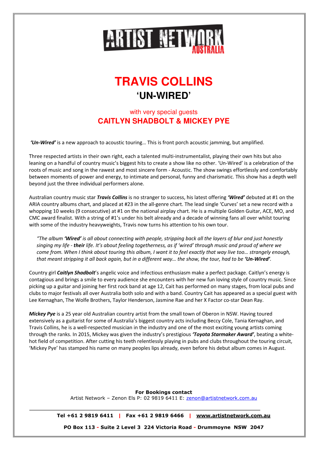 Travis Collins ‘Un-Wired’