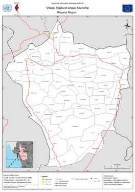 Village Tracts of Chauk Township Magway Region