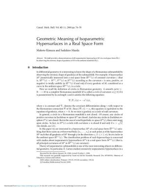 Geometric Meaning of Isoparametric Hypersurfaces in a Real Space Form