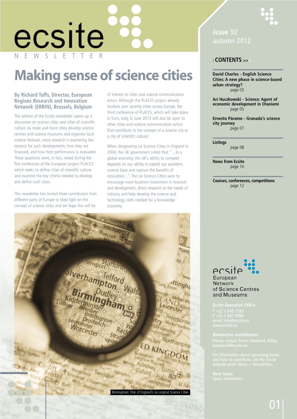 Making Sense of Science Cities
