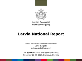 Latvia National Report