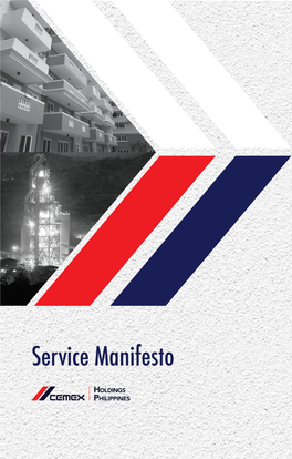 Service Manifesto