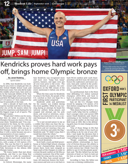 Kendricks Proves Hard Work Pays Off, Brings Home Olympic Bronze
