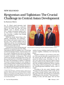Kyrgyzstan and Tajikistan: the Crucial Challenge in Central Asian Development by Ramtanu Maitra