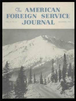 The Foreign Service Journal, December 1944