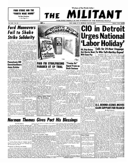 CIO in Detroit Urges National