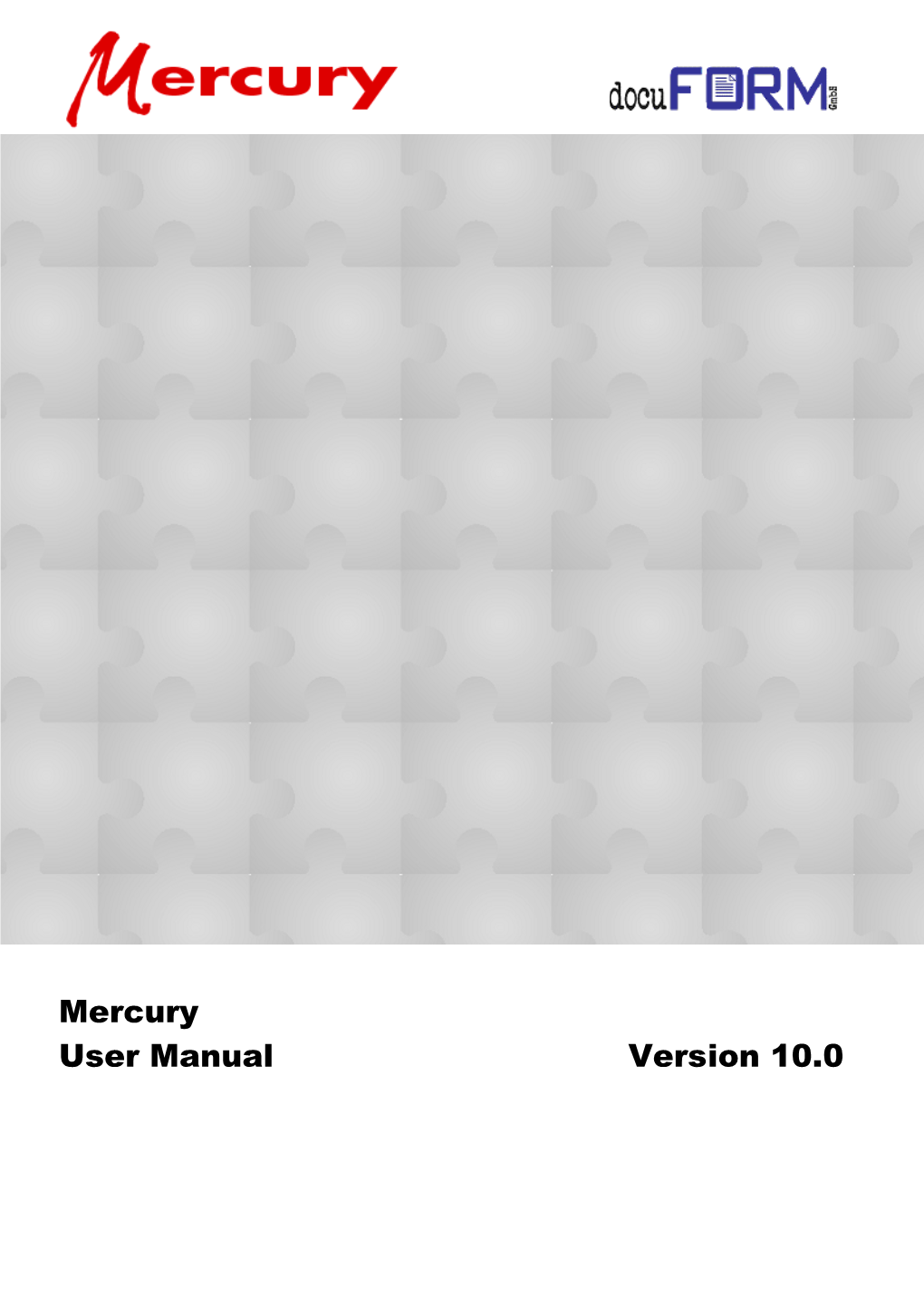 Mercury User Manual Version 10.0 Mercury User Manual