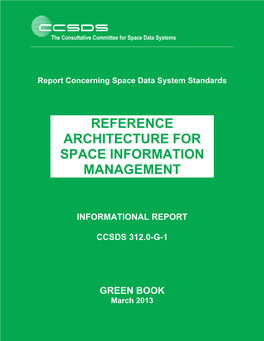 Reference Architecture for Space Information Management