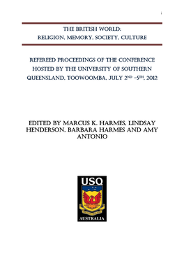 Edited by Marcus K. Harmes, Lindsay Henderson, BARBARA HARMES and Amy Antonio