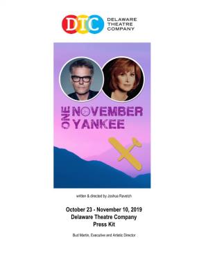October 23 - November 10, 2019 Delaware Theatre Company Press Kit