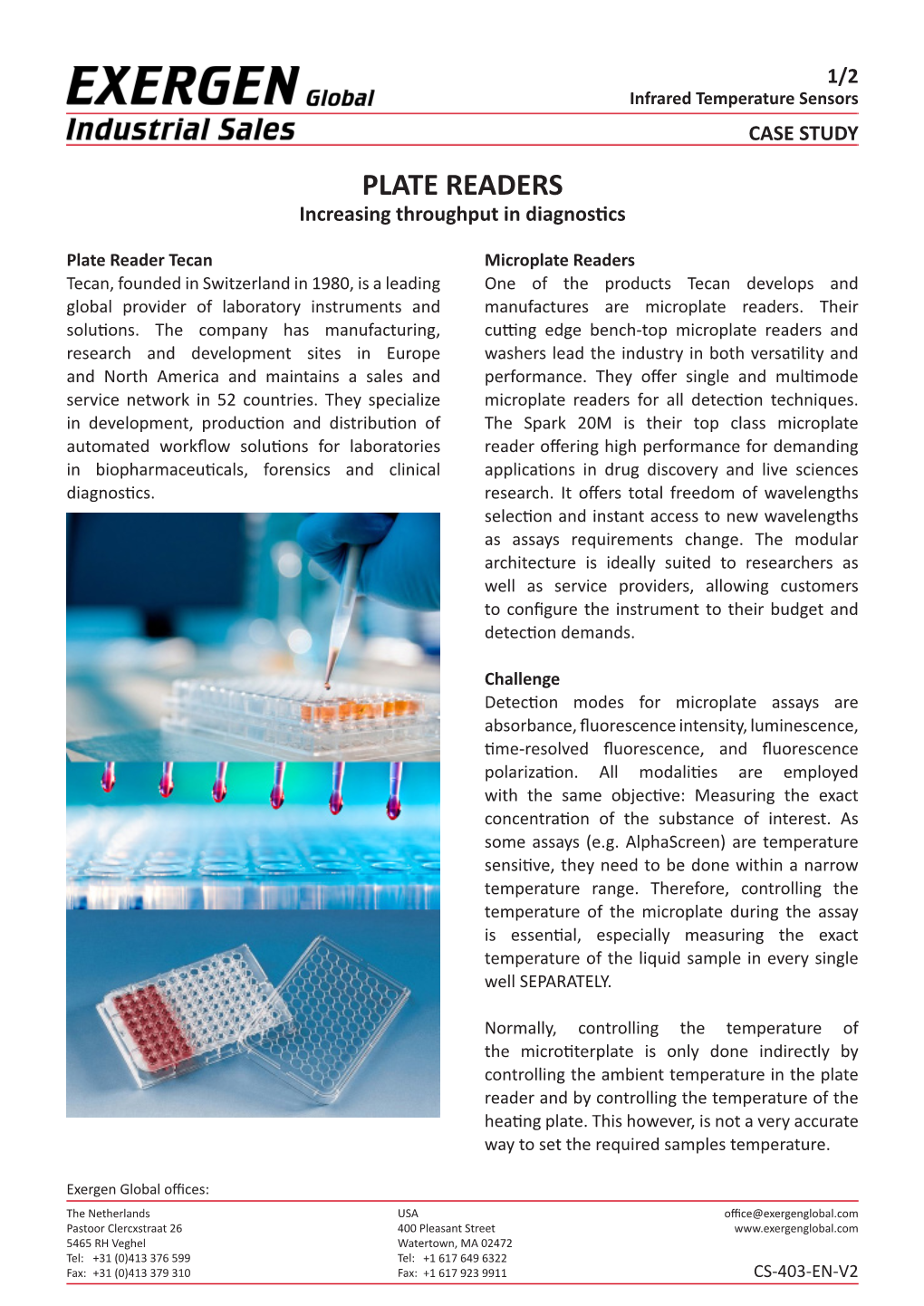 PLATE READERS Increasing Throughput in Diagnostics