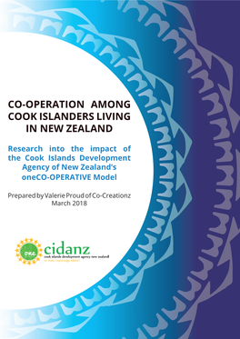 Co-Operation Among Cook Islanders Living in New Zealand